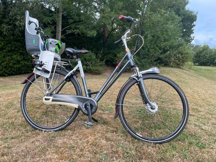 Vélo Gazelle pour femme avec siège enfant, Vélos & Vélomoteurs, Vélos | Femmes | Vélos pour femme, Gazelle, Vitesses, Enlèvement ou Envoi