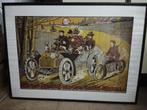 Affiche FN auto moto vélo oldtimer Browning sous cadre, Ophalen, Gebruikt