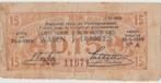 Guerre Bon Sint Jans Molenbeek 15 cents 1918, Timbres & Monnaies, Envoi, Billets en vrac, Belgique