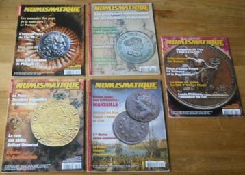 Lot de 5 numéros de Numismatique et change beschikbaar voor biedingen