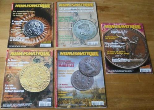 Lot de 5 numéros de Numismatique et change, Postzegels en Munten, Munten en Bankbiljetten | Toebehoren, Boek of Naslagwerk, Ophalen of Verzenden