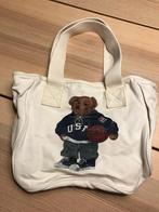 Mini sac fourre-tout Ralph Lauren vintage, Handtassen en Accessoires, Tassen | Damestassen, Ophalen, Gebruikt, Wit, Handtas