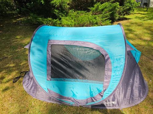 Pop-up tent voor 2 personen (2 seconden), Caravans en Kamperen, Tenten, tot en met 2, Zo goed als nieuw, Ophalen