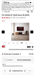 Tv/ television: TCL 55C645 55" QLED Smart 4K (2023), Audio, Tv en Foto, Overige Audio, Tv en Foto, Ophalen, Nieuw