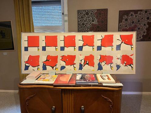 Pol BURY Hommage aan de ontbinding van MONDRIAAN, gesigneerd, Antiek en Kunst, Kunst | Schilderijen | Abstract, Ophalen of Verzenden