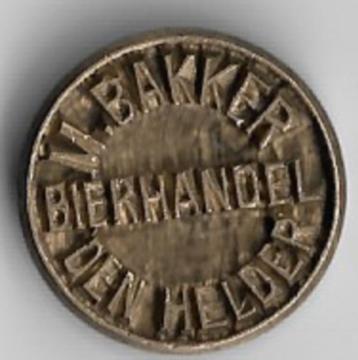 Unieke oude stempel BIERHANDEL M. BAKKER DEN HELDER beschikbaar voor biedingen
