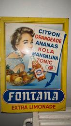 Fontana, Verzamelen, Ophalen of Verzenden, Gebruikt, Reclamebord