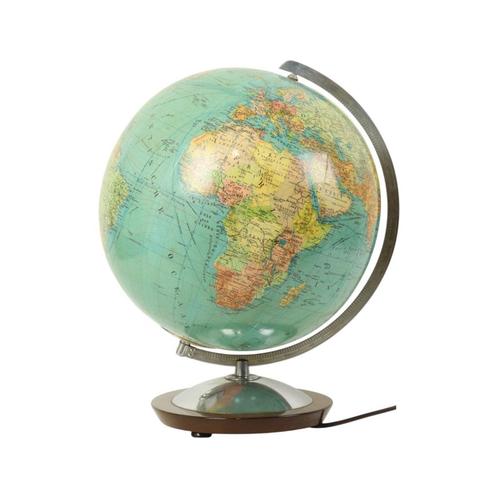 Grote Verlichte Wereldbol Globe Lamp Columbus Fifties, Huis en Inrichting, Woonaccessoires | Wereldbollen, Gebruikt, Verlicht