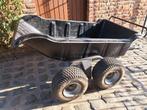 Aanhangwagen kipper quad dubbele as 550kg