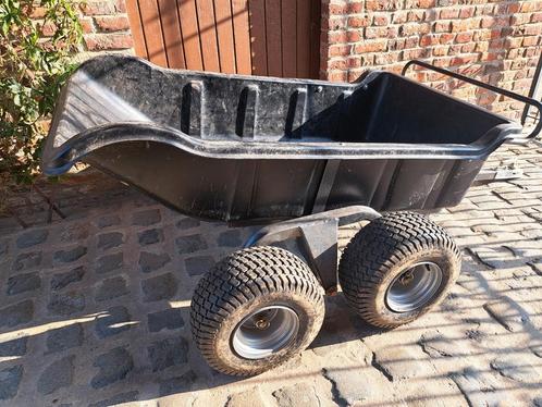 Aanhangwagen kipper quad dubbele as 550kg, Motoren, Quads en Trikes, Ophalen