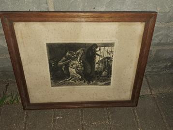 gravure singe signe verlas beschikbaar voor biedingen