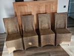 Eetkamerstoelen, Osier ou Rotin, Comme neuf, Brun, Enlèvement