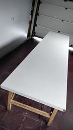Zeer lange en zware  opplooibare tafel, Huis en Inrichting, Tafels | Eettafels, Ophalen