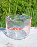 mesureur verre arcuisine L/ML 1litre, Huis en Inrichting, Ophalen of Verzenden, Zo goed als nieuw, Glas, Kom(men)