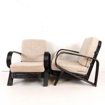 2x vintage loungefauteuil