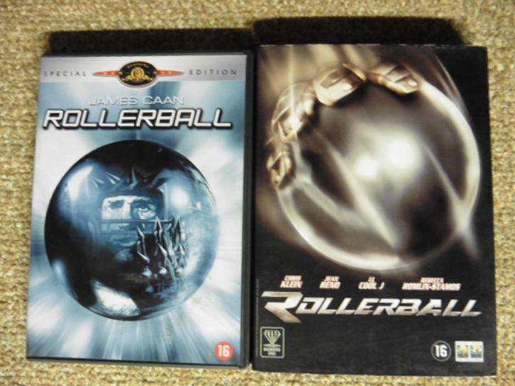 Rollerball (1975) + Rollerball (2002)  dvd DUOpakket, Cd's en Dvd's, Dvd's | Klassiekers, Zo goed als nieuw, Actie en Avontuur
