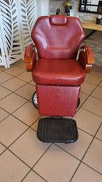 Fauteuil barbier professionnel, Huis en Inrichting, Ophalen, Zo goed als nieuw, Leer