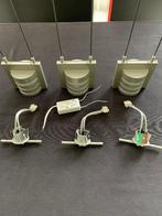 3 x Wever & Ducre Pongo 12V Led inbouw hangspot, 75 cm ou plus, Enlèvement ou Envoi, Verre, Utilisé