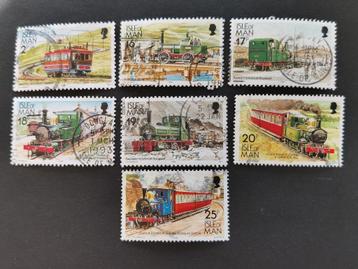 Île de Man 1988 - anciens tramways et trains, chemins de fer, Enlèvement ou Envoi, Autres pays, Affranchi