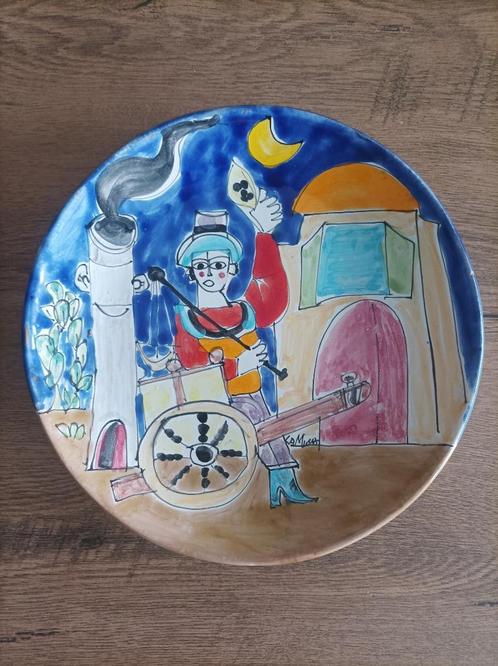 Assiette décorative en céramique, Antiek en Kunst, Antiek | Keramiek en Aardewerk, Ophalen of Verzenden