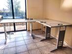 Bureau uit 3 delen samengesteld (hoekvormig) verlaagde prijs, Enlèvement, Réglable en hauteur, Comme neuf, Bureau