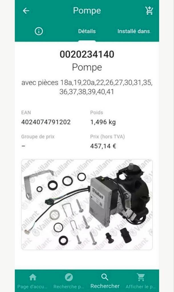 Vaillant EcoTec Pro VCW-pomp... /5-3 (E-BE) 100% nieuw, Verzamelen, Overige Verzamelen, Nieuw, Ophalen of Verzenden
