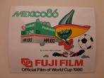 Sticker Mexico 86 WK voetbal Fuji Film, Verzamelen, Ophalen of Verzenden, Zo goed als nieuw, Sport