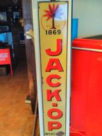 Jack _op geel met rood, Verzamelen, Merken en Reclamevoorwerpen, Ophalen, Gebruikt, Reclamebord