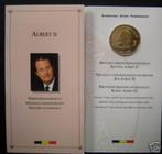 België: medaille Albert 2 in brons en in blister (1993), Verzenden, Brons, Setje