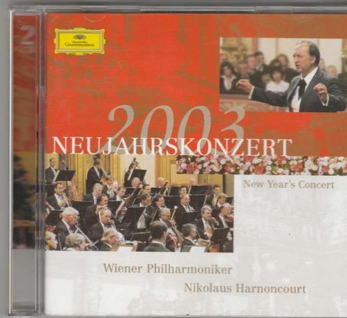 dubbel CD Nieuwjaarsconcert 2003 Nikolaus Harnoncourt,, CD & DVD, CD | Classique, Comme neuf, Orchestre ou Ballet, Classicisme