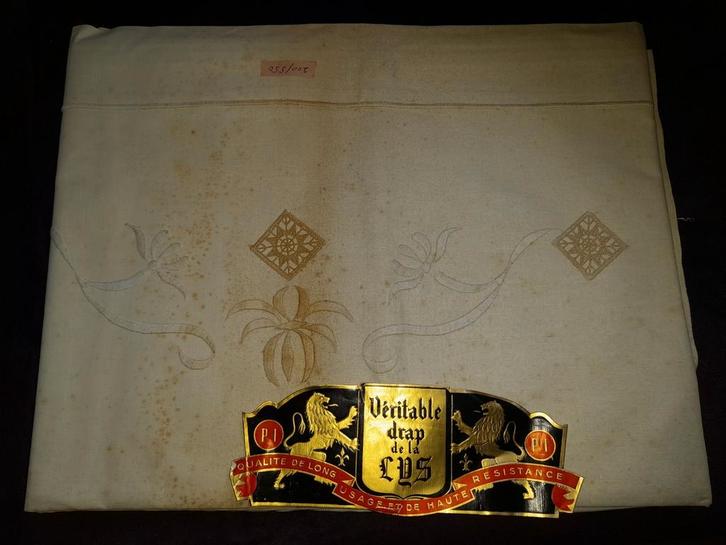Paire de draps coton ancien + de 70 ans festonné avec ajout, Antiquités & Art, Antiquités | Vêtements et Textile, Enlèvement ou Envoi