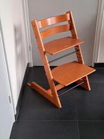 Stokke Tripp Trapp beuken met gliders, Ophalen, Zo goed als nieuw, Meegroeistoel, Aanschuifbaar