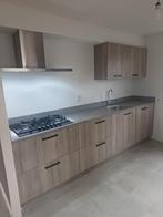 houtkleurige dubbelwandige keuken+Beko apparatenGEDEMONTEERD, Overige kleuren, Dubbelwandige keuken, Ophalen of Verzenden, Zo goed als nieuw