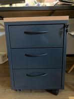 Ladenblok bureau antracietgrijs 3 schuiven, Ophalen, Zo goed als nieuw