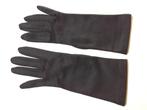 Gants noirs vintage à fine doublure chaude - Taille 6.5 - 7, Gants, Porté, Enlèvement ou Envoi