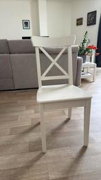 4 witte ikea stoelen, Huis en Inrichting, Stoelen, Ophalen, Zo goed als nieuw, Wit, Hout