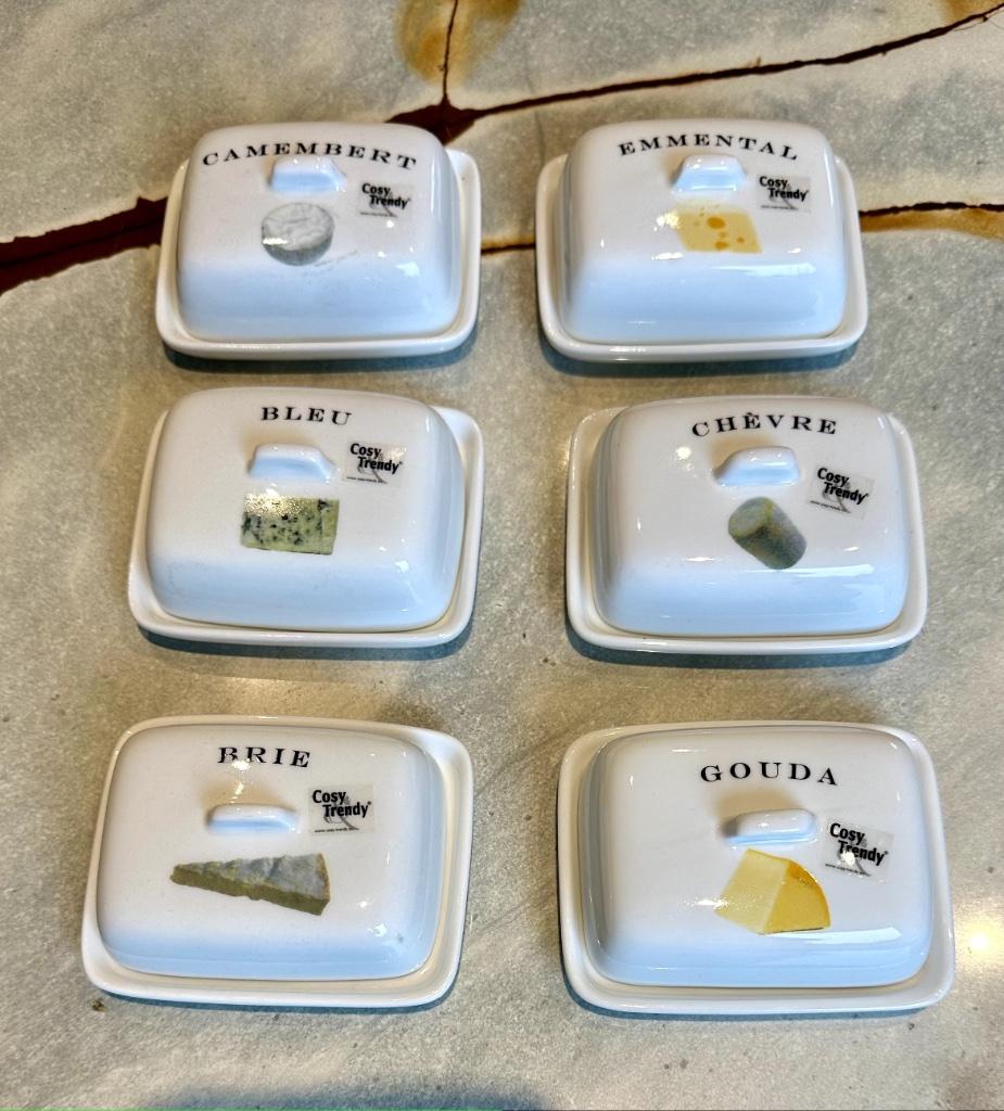 Cosy & Trendy kleine Kaasstolpjes vintage, Antiek en Kunst, Antiek | Schalen, Ophalen