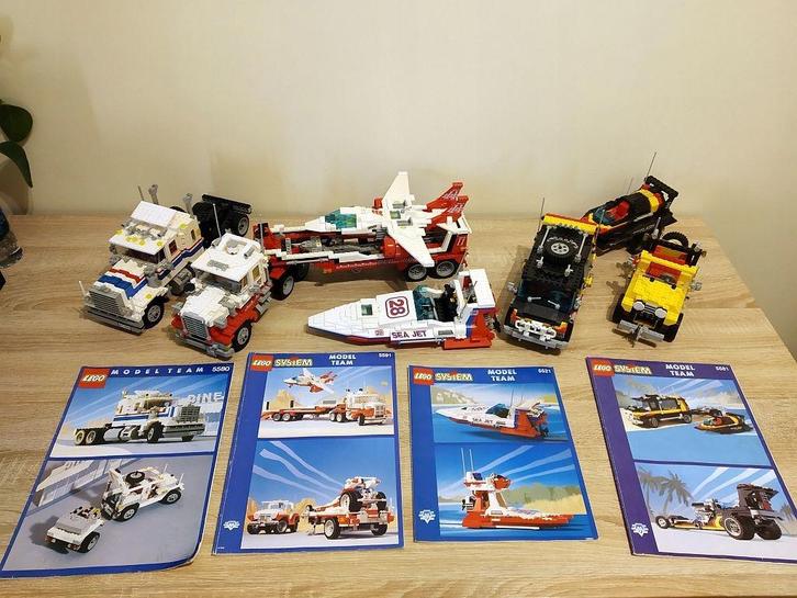 LEGO Model Team 5521 Sea Jet MET stickers, Kinderen en Baby's, Speelgoed | Duplo en Lego, Zo goed als nieuw, Lego, Complete set