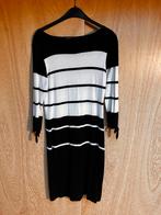 Vintage kleedje Caroline Biss maat 40 wit/zwart, Taille 38/40 (M), Porté, Envoi, Longueur genou