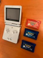 Pokemon firered, pokemon sapphire, gameboy advanve sp, Games en Spelcomputers, Ophalen of Verzenden, Gebruikt, Game Boy Advance SP