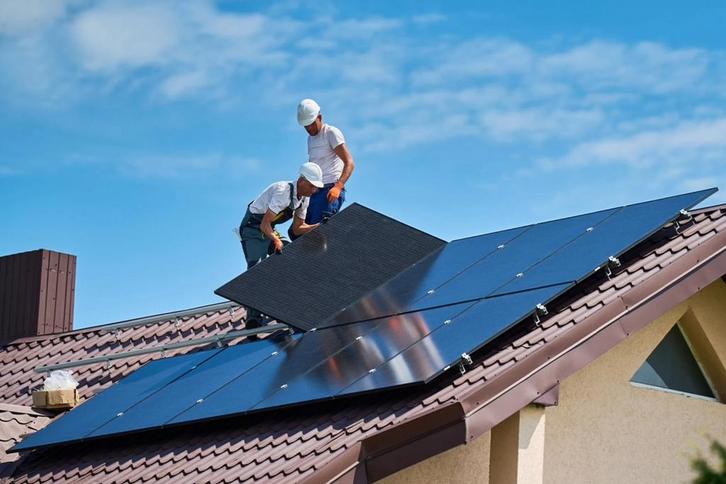 Gratis zonnepanelen en batterij met installatie inbegrepen, Bricolage & Construction, Panneaux solaires & Accessoires, Neuf, Collecteur