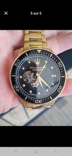 MASERATI SAPPHIRE CRYSTAL AUTOMATIC, Montre-bracelet, Autres marques, Enlèvement, Acier