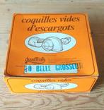 Boîte de 70 coquilles vides d'escargots Chantifrais, Comme neuf, Enlèvement ou Envoi