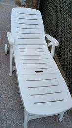 Kunststof ligbed, Tuin en Terras, Ophalen, Gebruikt, Kunststof, Verstelbaar