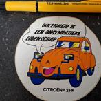 Vintage sticker auto merk Citroën 2CV 2PK, Ophalen of Verzenden, Zo goed als nieuw, Merk