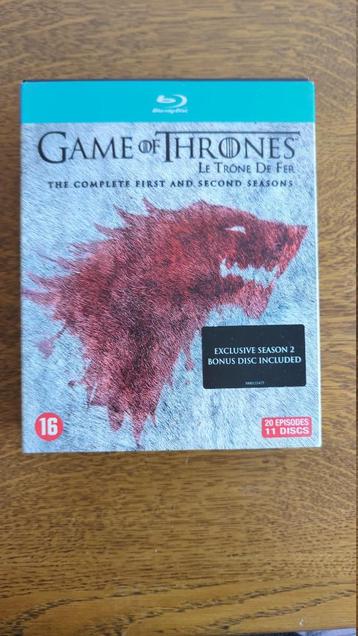 Game of Thrones Seizoen 1 en 2 Bluray beschikbaar voor biedingen