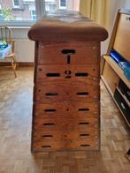 Antieke turnplint, Sport en Fitness, Turnen, Ophalen, Gebruikt, Bruin, Materiaal