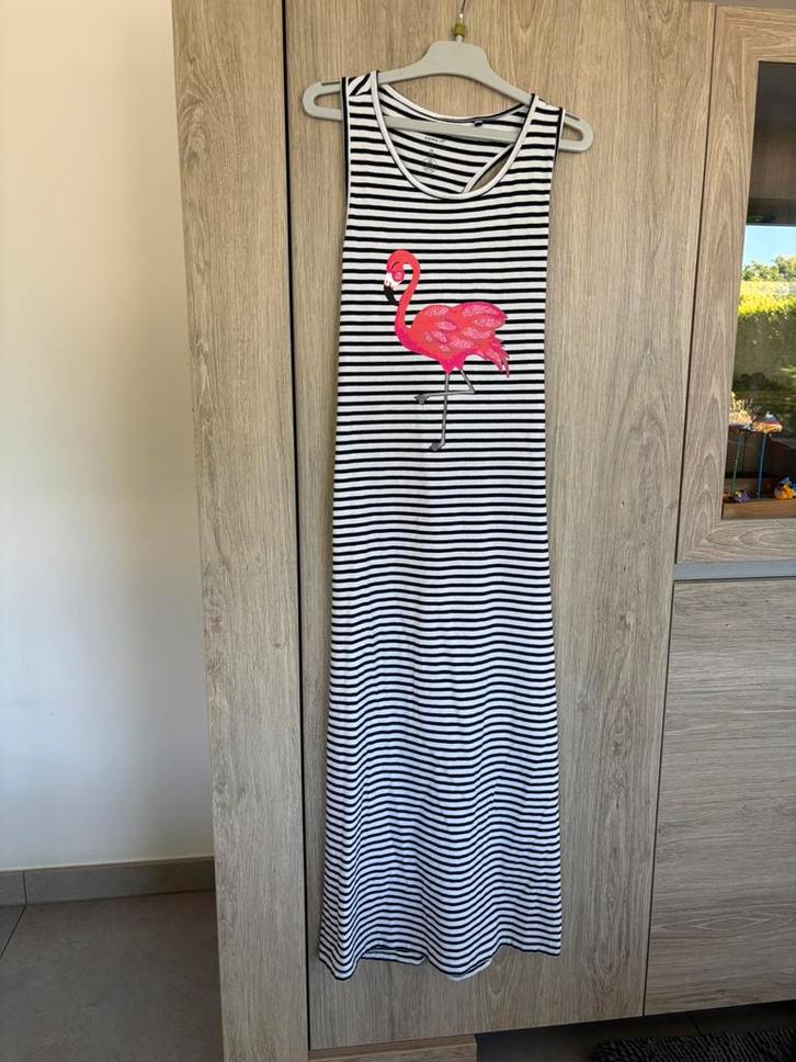 Lange jurk flamingo maat 152, Name it, Kinderen en Baby's, Kinderkleding | Maat 152, Nieuw, Meisje, Jurk of Rok, Ophalen of Verzenden