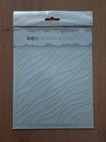 "Waves Stencil" Create a Smile Stamp, Enlèvement ou Envoi, Utilisé
