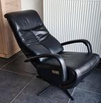 Relax zetel elektrisch met usb poort, zwart leder, Huis en Inrichting, Zetels | Zetels, Ophalen, Zo goed als nieuw